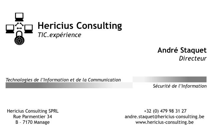 Hericius Consulting - Carte de visite